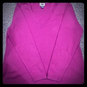 Pink pullover sweater